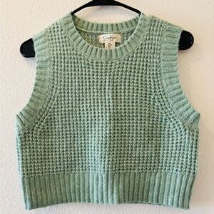 Jessica Simpson Green V-Neck Sweater